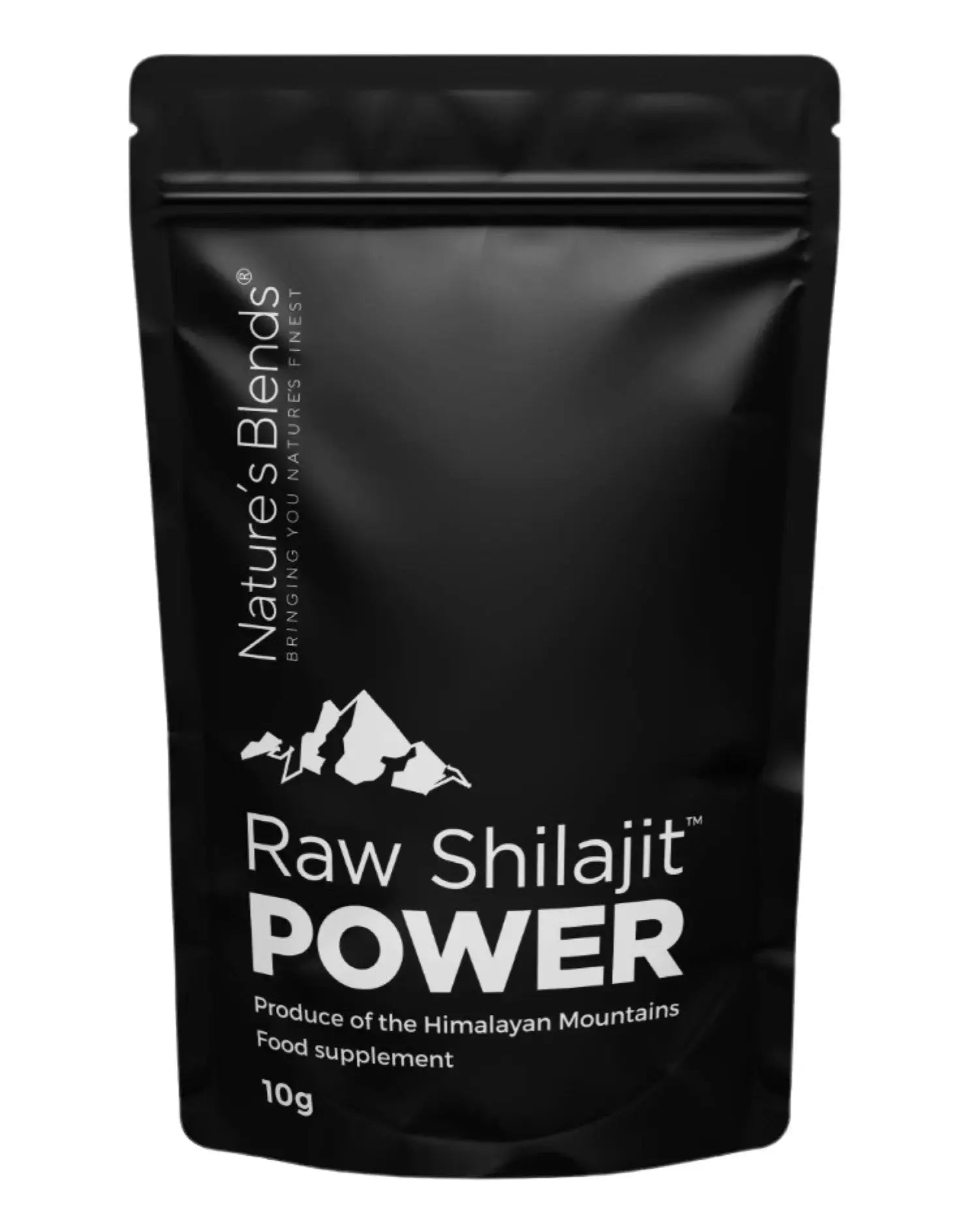 Nature's Blends Raw Shilajit Power 10g Indian Origin pouch – supplement UK