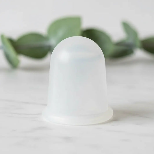 Anti-Cellulite Silicone Cup Large - White Marble