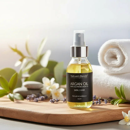 Moroccan argan oil 90ml bottle – premium quality – Nature's Blends UK