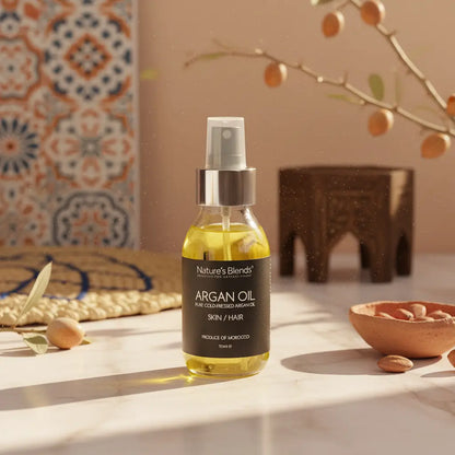 Pure argan oil for hair and skin care – Nature's Blends UK