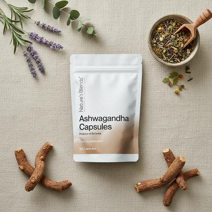 Flat lay with botanicals