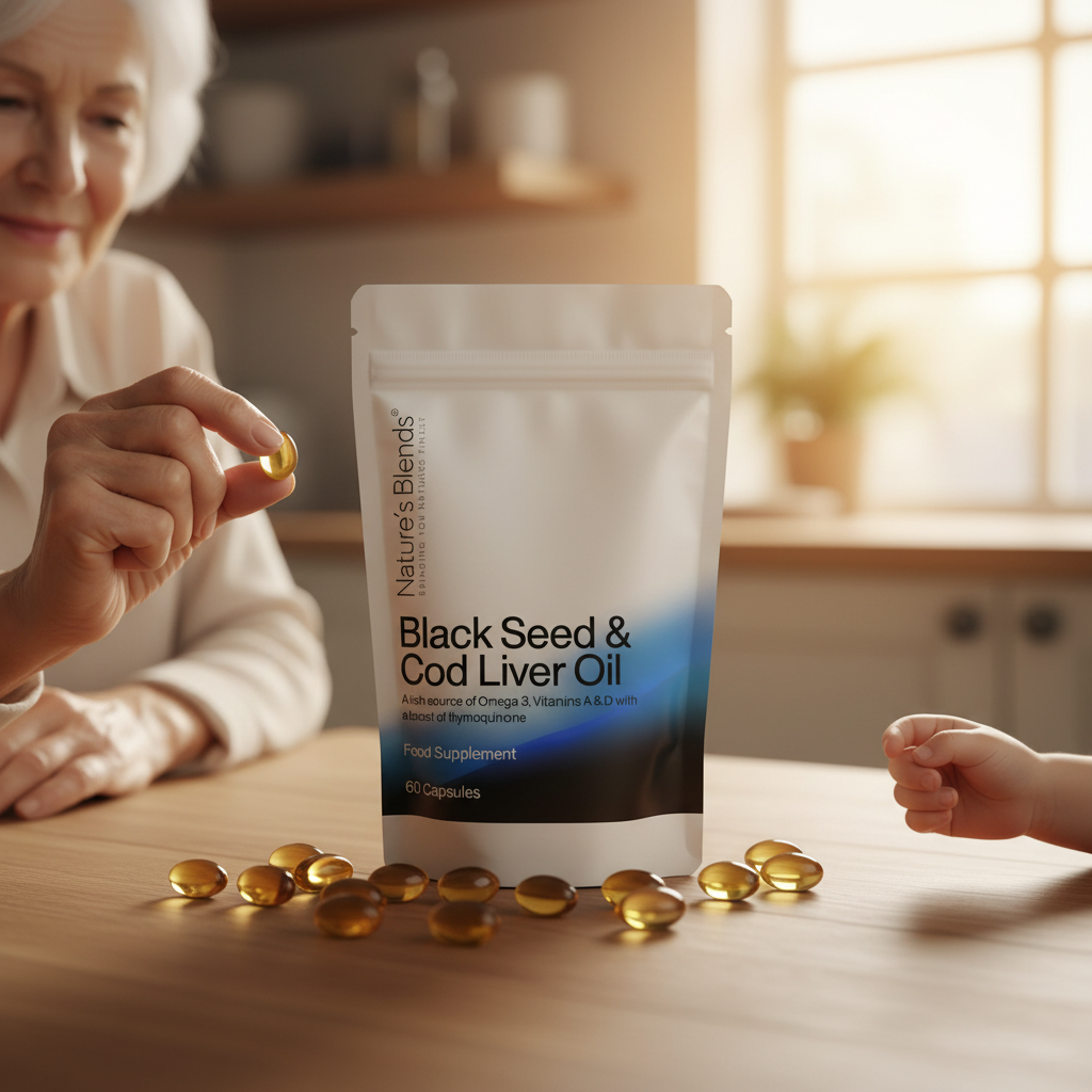 Grandmother Giving Capsules