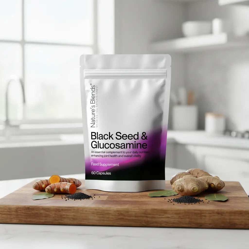 Kitchen Wellness Style

Black Seed Oil & Natural Glucosamine Capsules, 1 Pack
