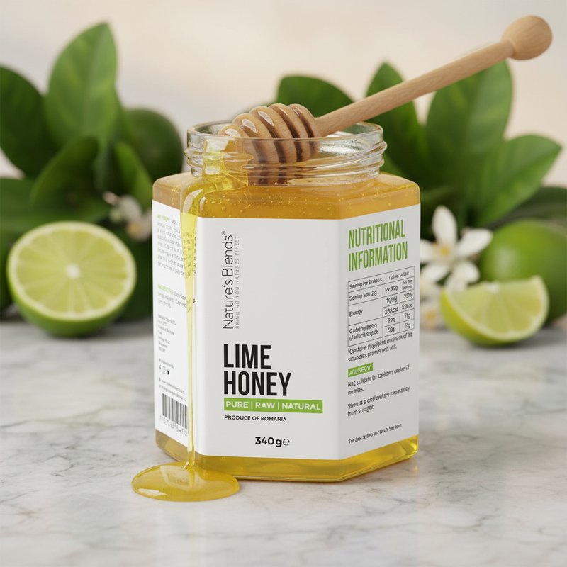 Lime honey ultra close-up