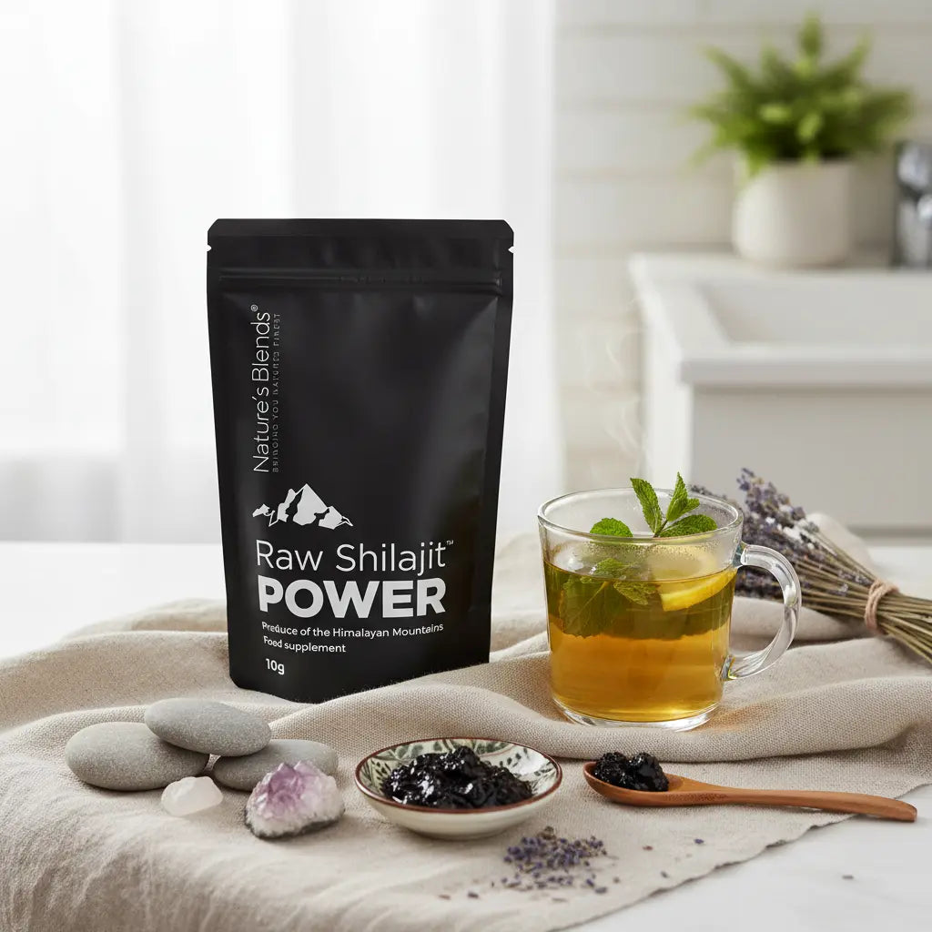Nature's Blends Raw Shilajit Power 10g wellness routine – Indian supplement UK