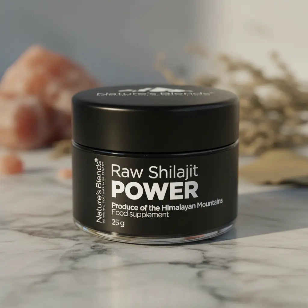 Nature's Blends Raw Shilajit Power 25g Pakistan Himalayan jar – supplement UK