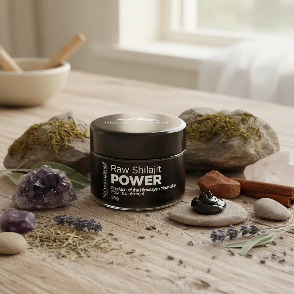 Nature's Blends Raw Shilajit Power 25g with Himalayan herbs – supplement UK