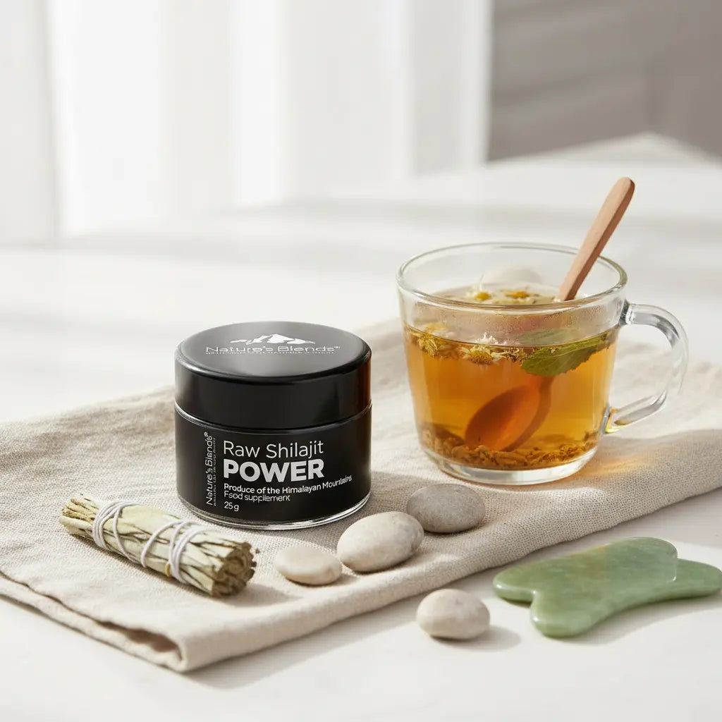 Nature's Blends Raw Shilajit Power 25g wellness routine – supplement UK
