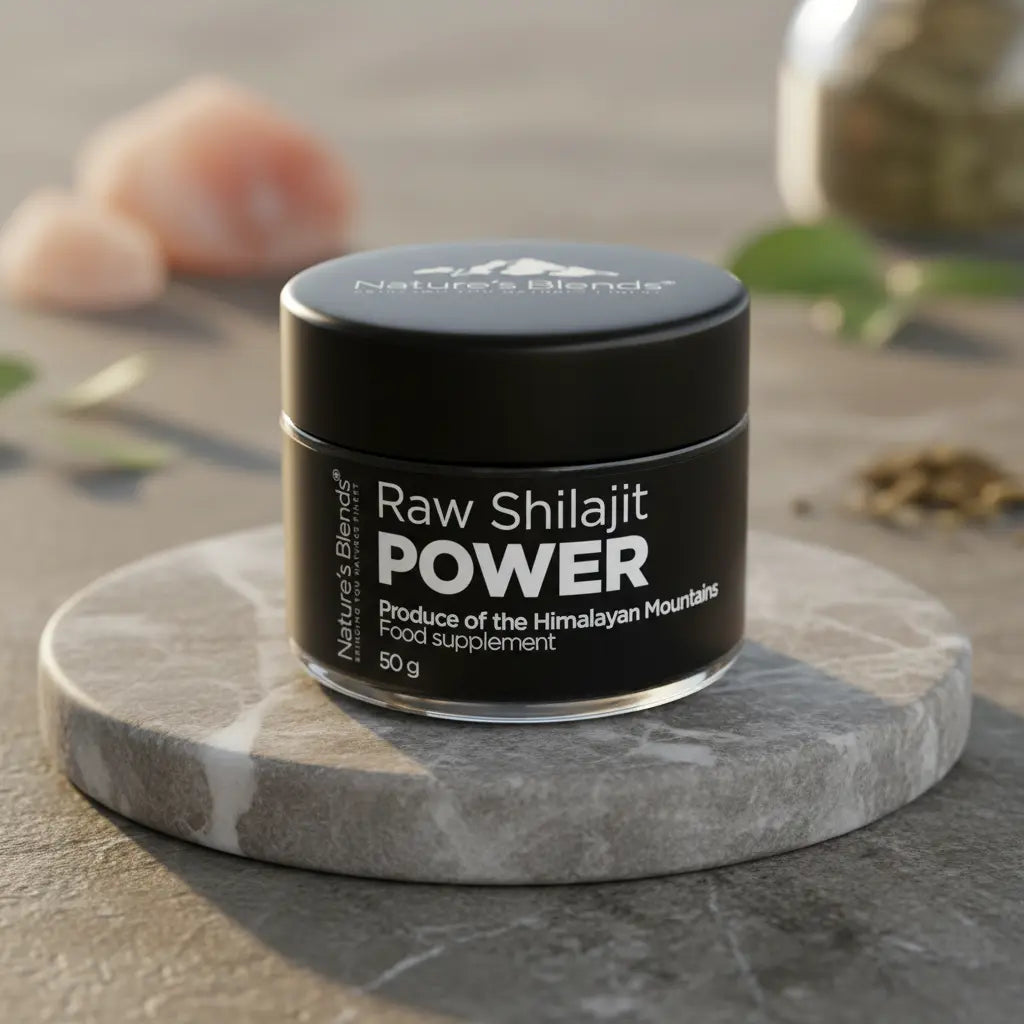 Nature's Blends Raw Shilajit Resin 50g Himalayan Pakistan jar – supplement UK