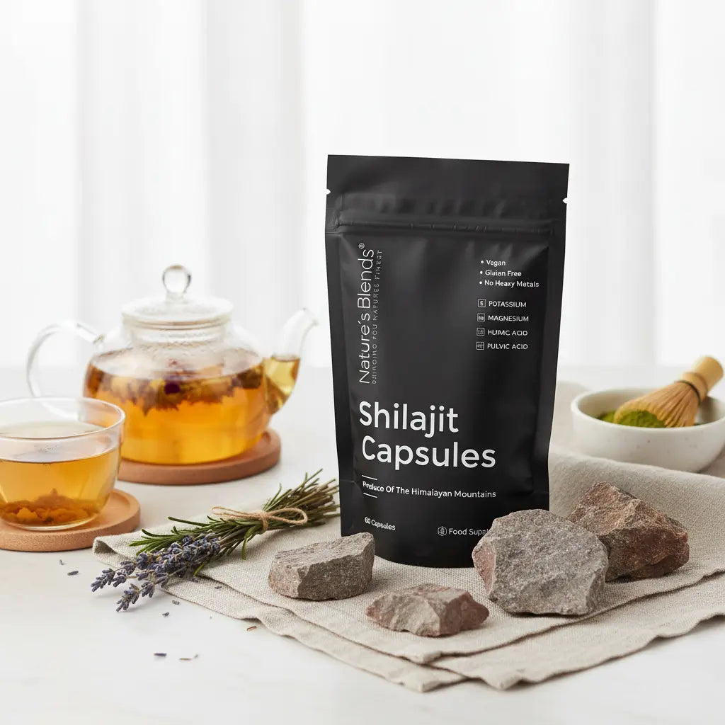 Nature's Blends Raw Shilajit Capsules 60 caps wellness lifestyle – supplement UK