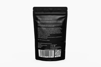 Nature's Blends Raw Shilajit Power 10g Indian Origin back label – supplement UK