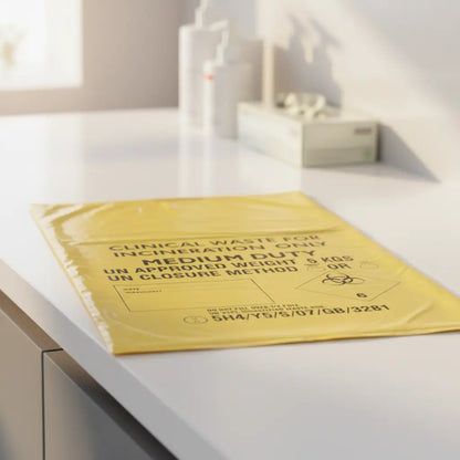 Yellow Clinical Waste Sack - Clinic Counter