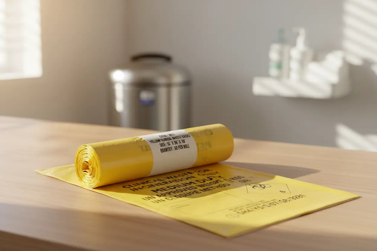 Yellow Clinical Waste Sack - Healthcare Setting
